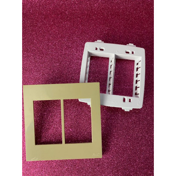 Placa 6 Módulos com Suporte 4x4 - RECTA Areia Gloss Placa 6 Módulos com Suporte 4x4 - RECTA Areia Gloss